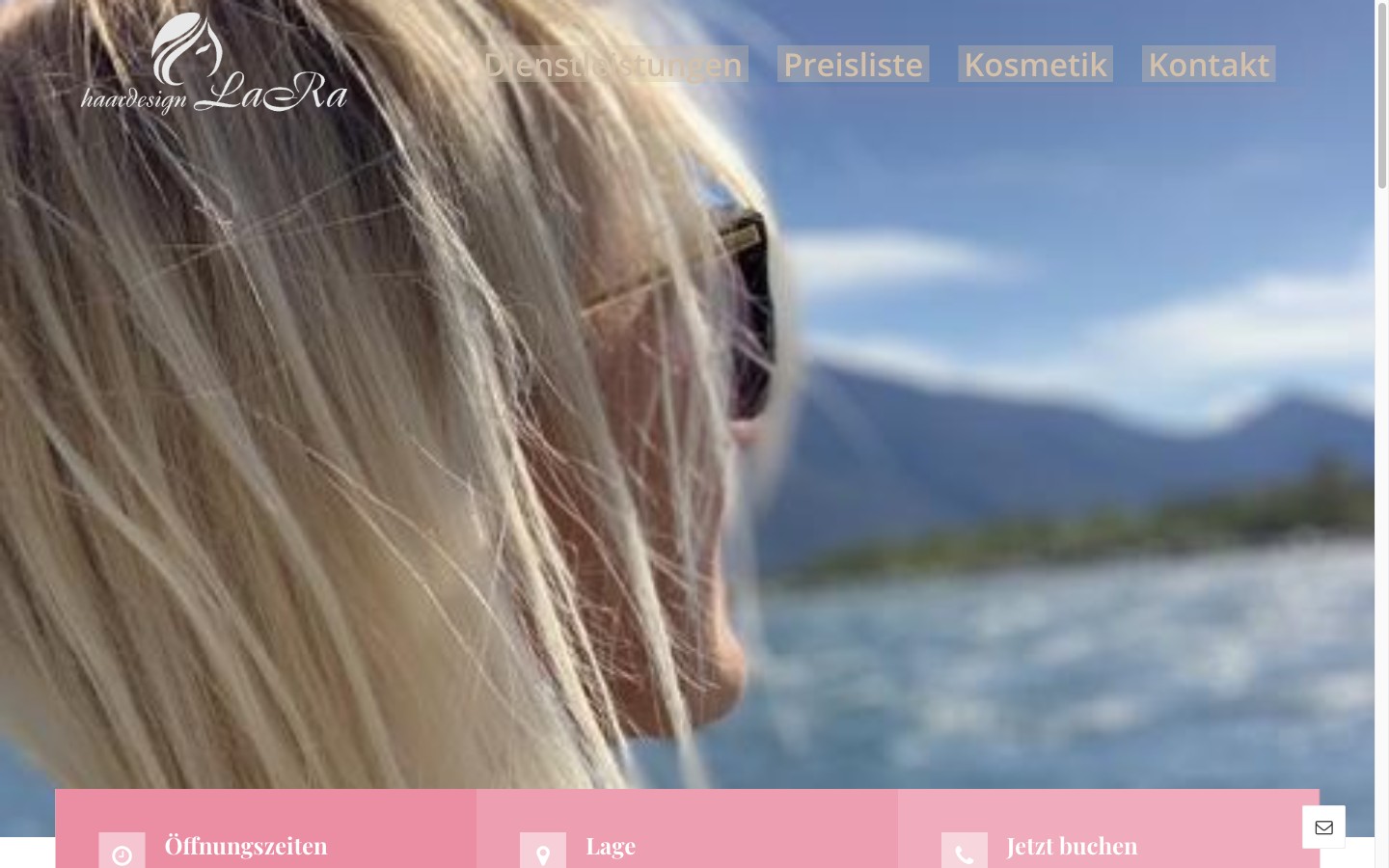 Bisherige Website von Haardesign LaRa
